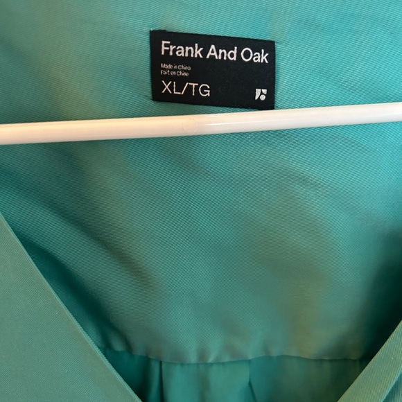 Frank & Oak Flutter Sleeve Blouse in Lagoon Blue - Picture 3 of 4